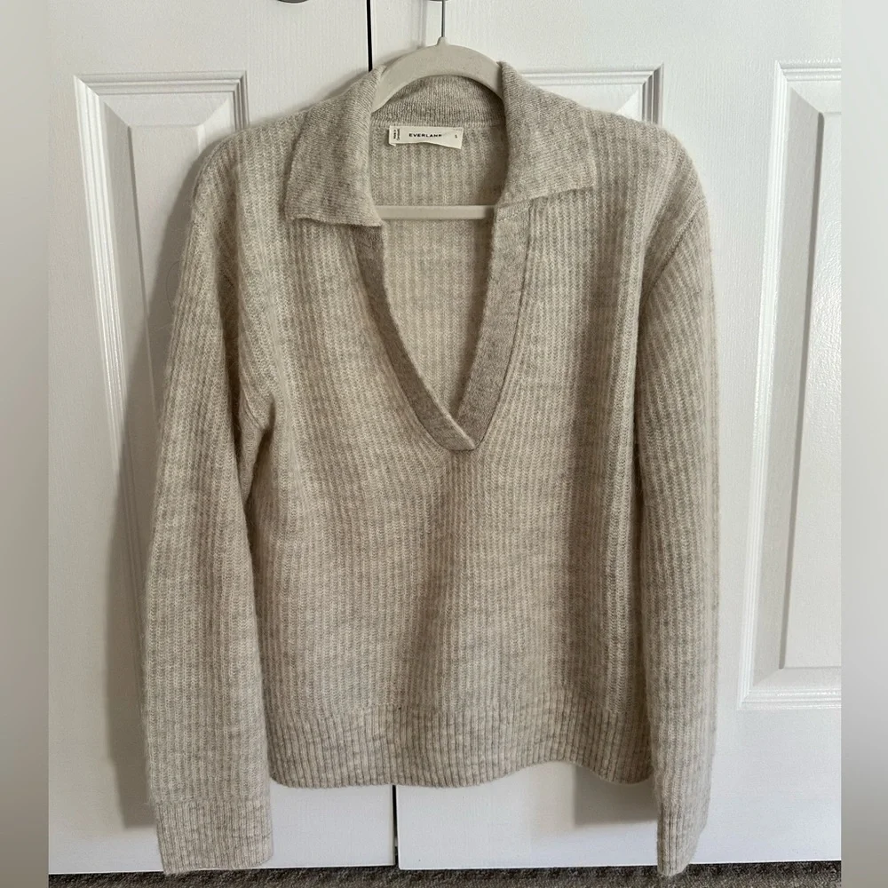 Everlane The Oversized Polo in Alpaca